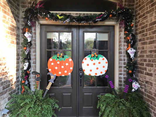 White Polka Dot Pumpkin