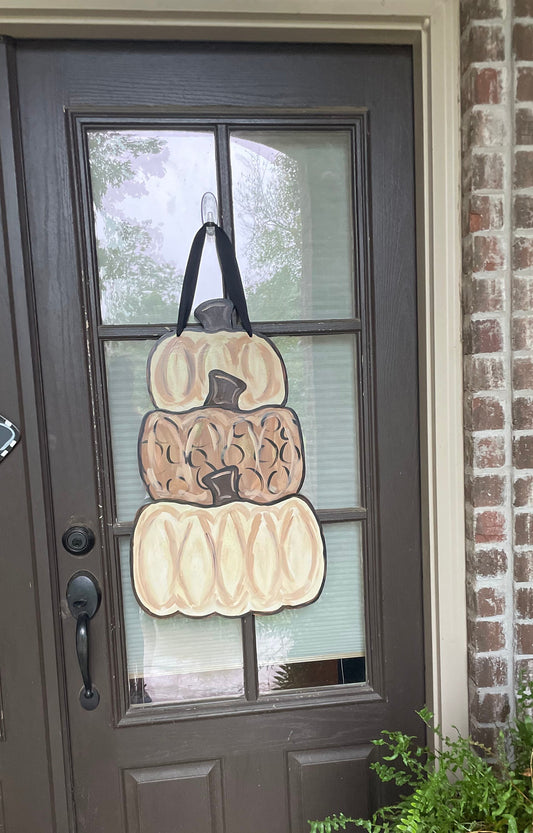 Neutral Stacked Pumpkin