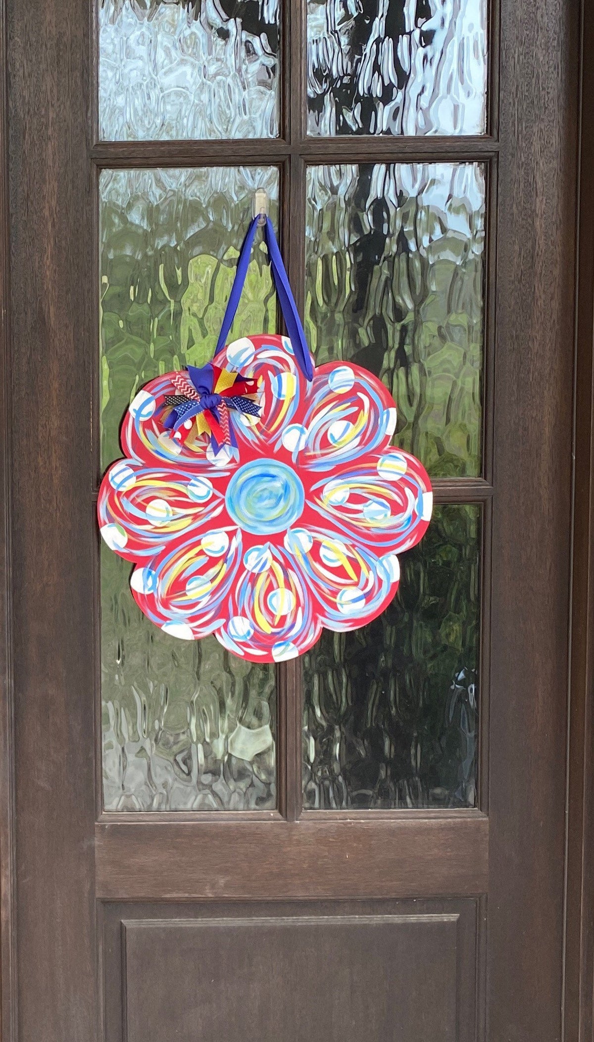 Red, White and Blue flower