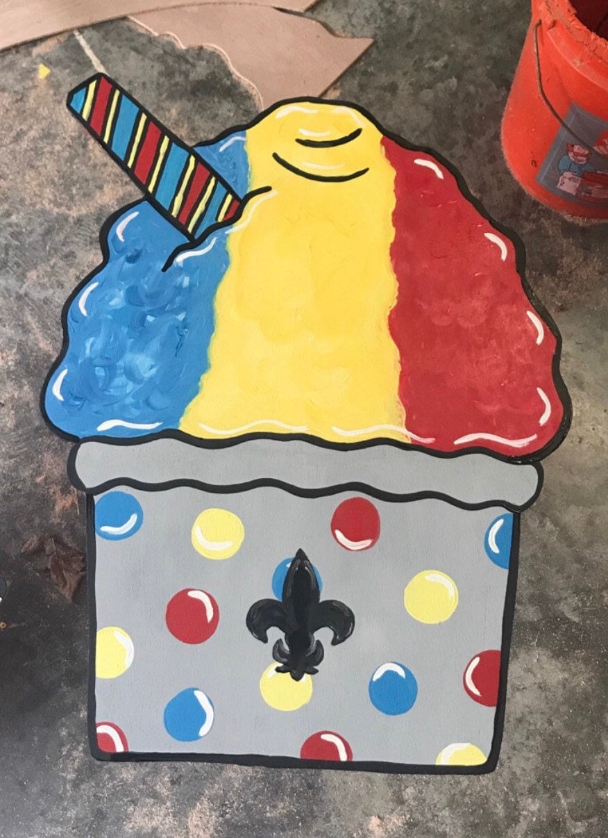 Blue, Yellow & Red Snowball
