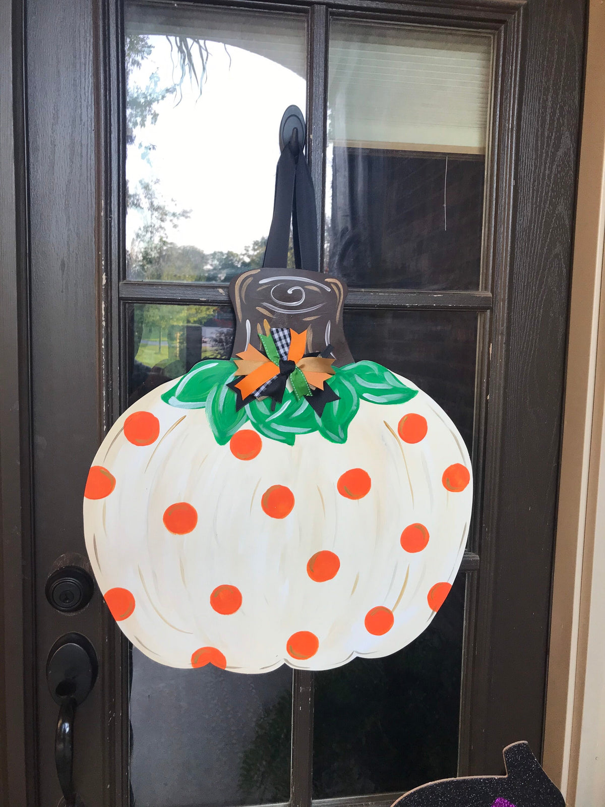 White Polka Dot Pumpkin
