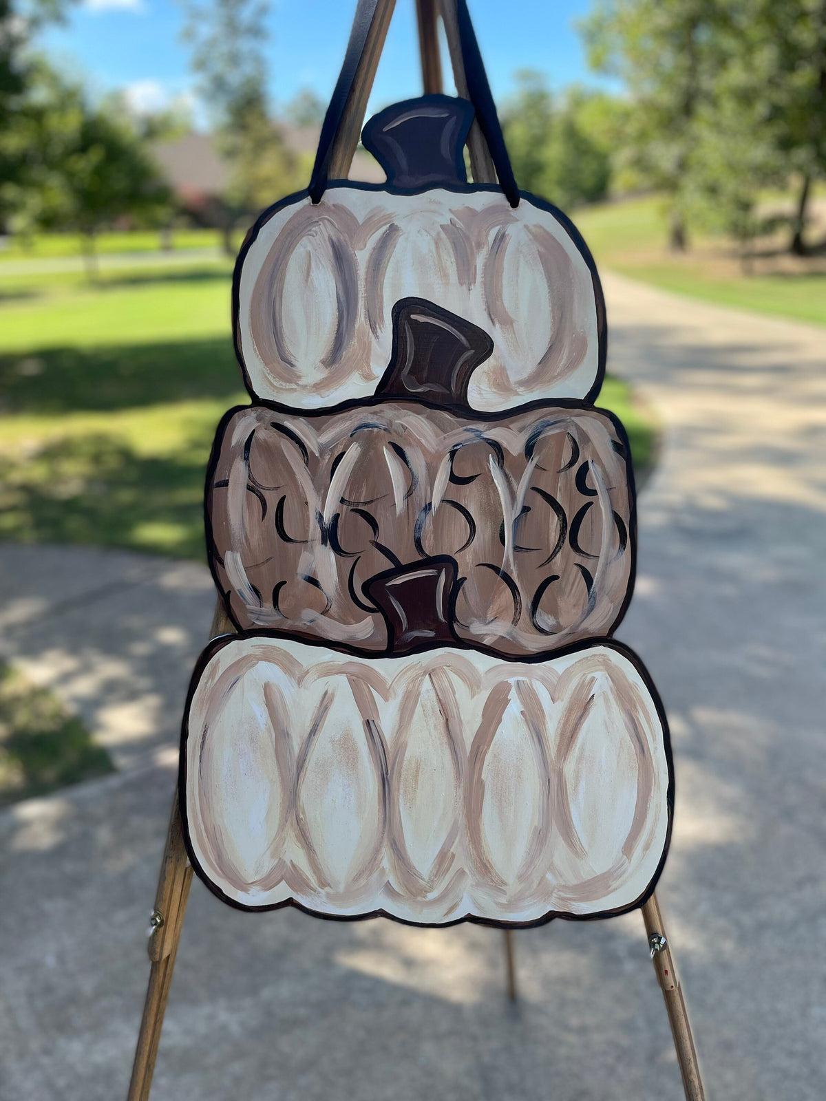 Neutral Stacked Pumpkin