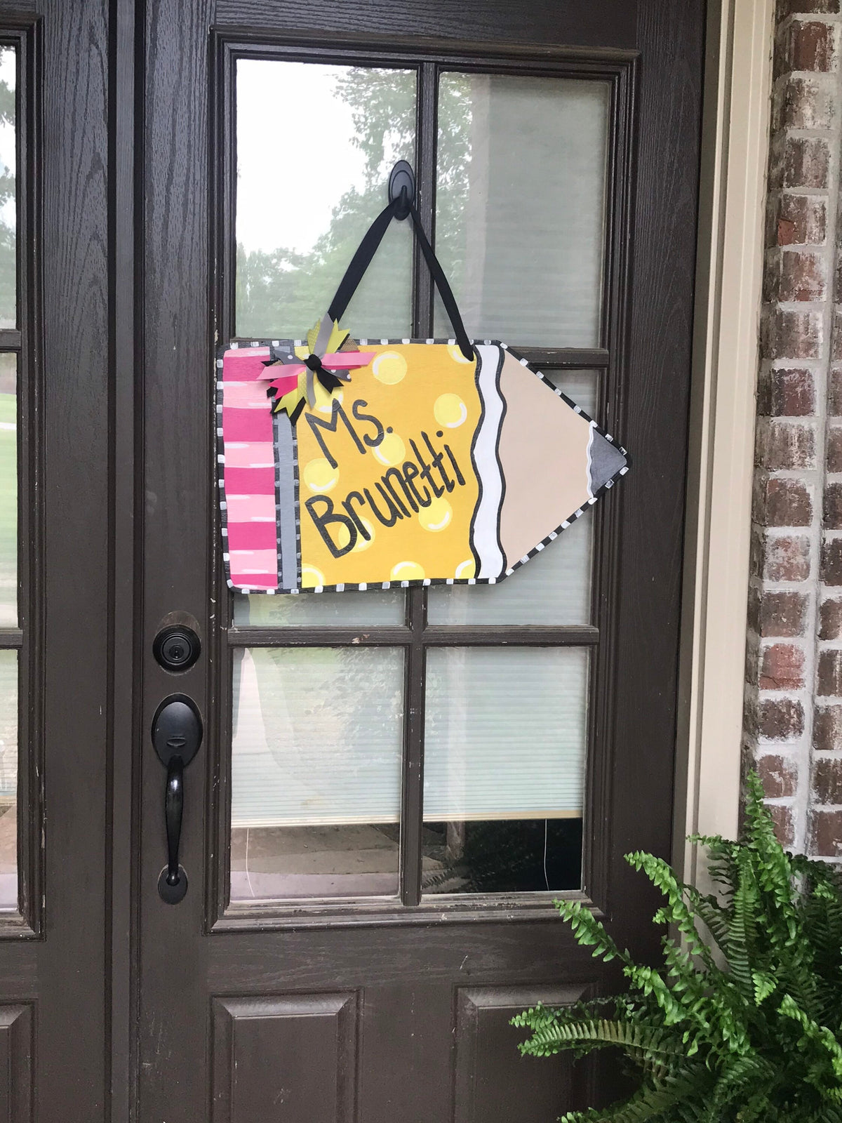 Polka Dot Pencil, School Sign