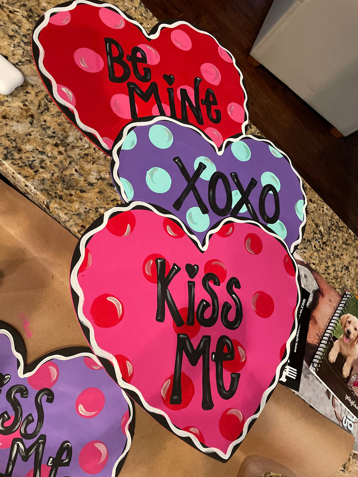 Red, Purple & Pink Conversation Heart