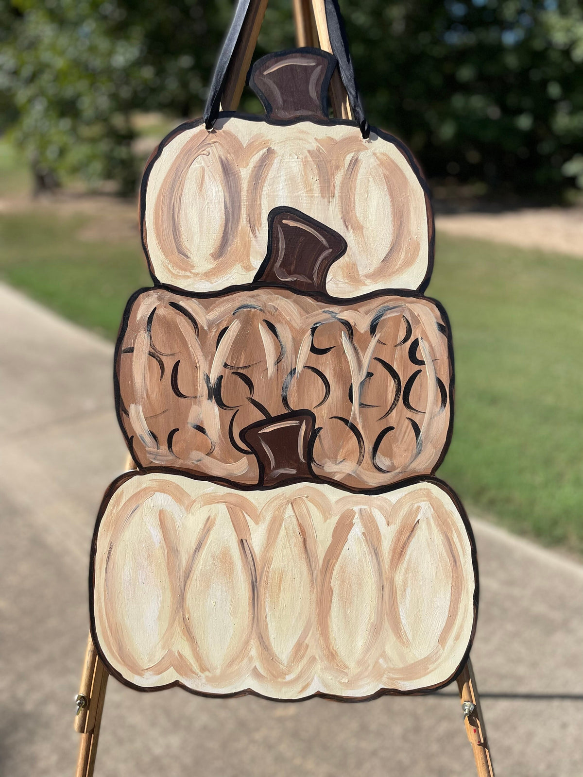 Neutral Stacked Pumpkin