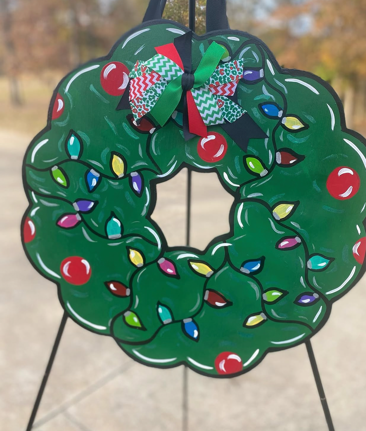 Christmas Lights Wreath